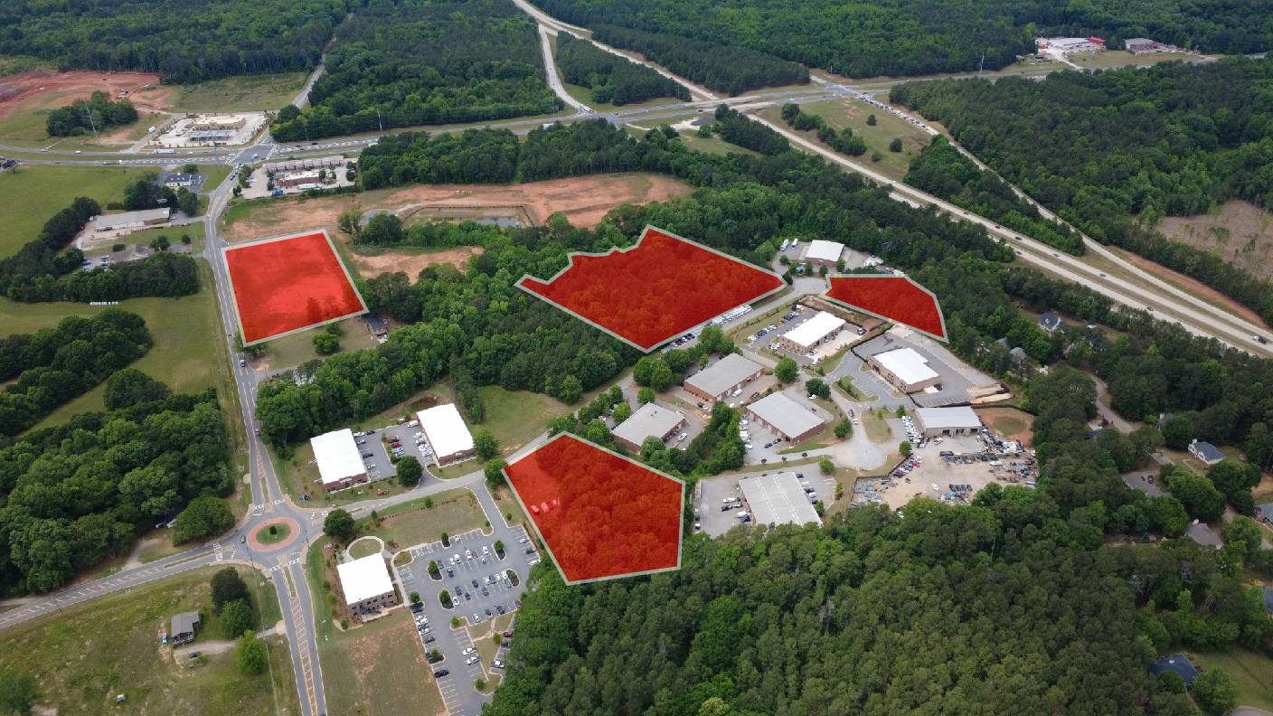 Four commercial lots near Highway 78 and Highway 316 in Bogart, Oconee County GA